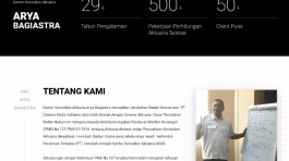Corporate Website - KKA Arya Bagiastra - Full Screenshot of Arya Bagiastra's corporate website - a project by Data Polis Indonesia