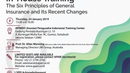Flyer - In-House Training - The Six Principles for General Insurance and Its Recent Changes