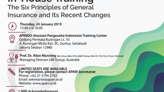 Flyer - In-House Training - The Six Principles for General Insurance and Its Recent Changes