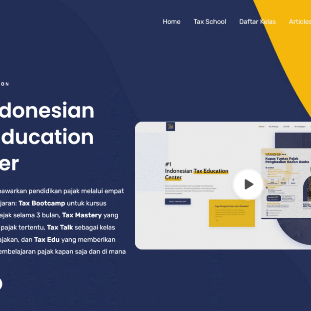 Screenshot of Tax Edu Introduction video: vibrant graphics and engaging animation promoting Tax Edu's tax education platform.