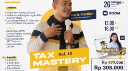 Graphic design for Tax School's social media feeds featuring Tax Mastery Vol. 12 cover and captivating visuals promoting tax expertise and learning opportunities.