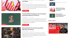 data polis media website, Image of a website development project for Data Polis Insurance media website.